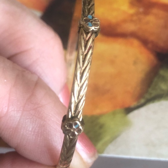 Adorable vintage 12kt gold adjustable bracelet - Picture 2 of 10